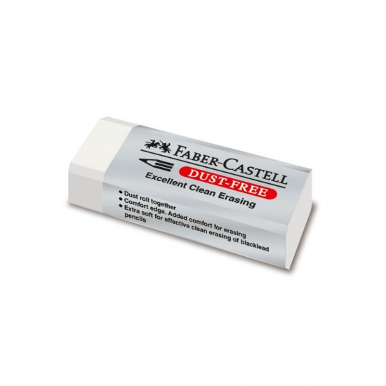 Faber Castell Γόμα - Dust Free, Λευκή 187120