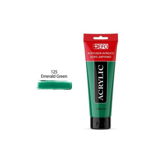 +Efo Acrylic 120ml 125 Emerald Green 389125