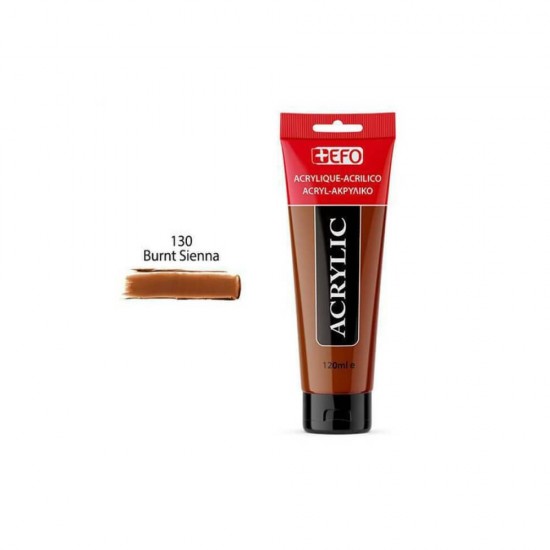 +Efo Acrylic 120ml 130 Burnt Sienna 389130