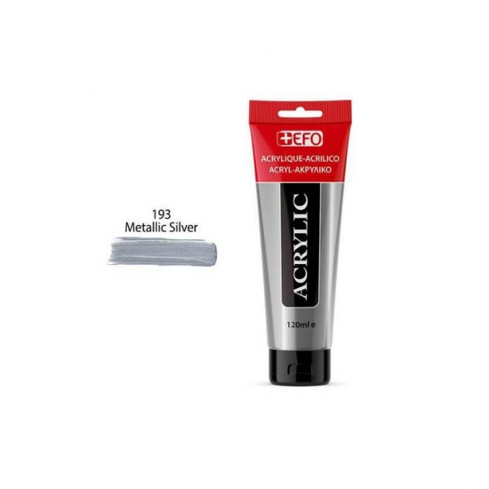 +Efo Acrylic 120ml 193 Metallic Silver 389193