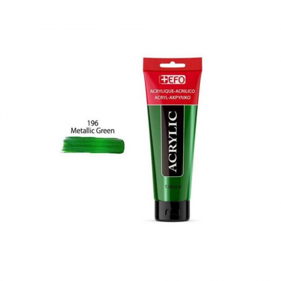 +Efo Acrylic 120ml 196 Metallic Green 389196