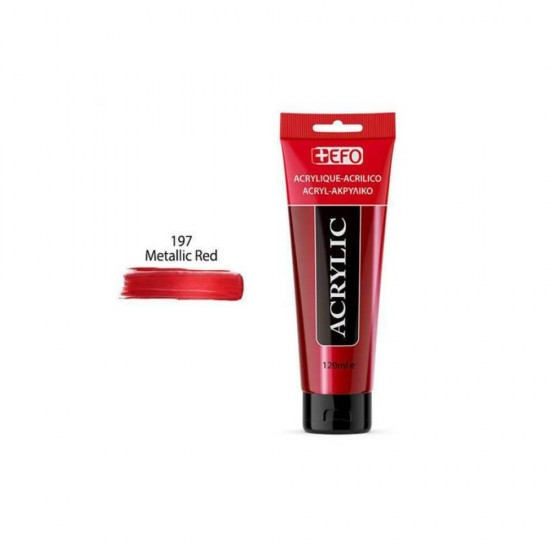 +Efo Acrylic 120ml 197 Metallic Red 389197