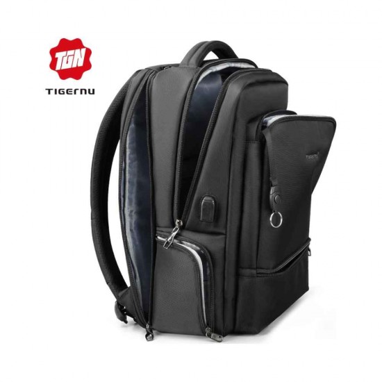 Tigernu T-B3585 Αδιάβροχη Τσάντα Πλάτης για Laptop 15.6" σε Μαύρο χρώμα 1-3585