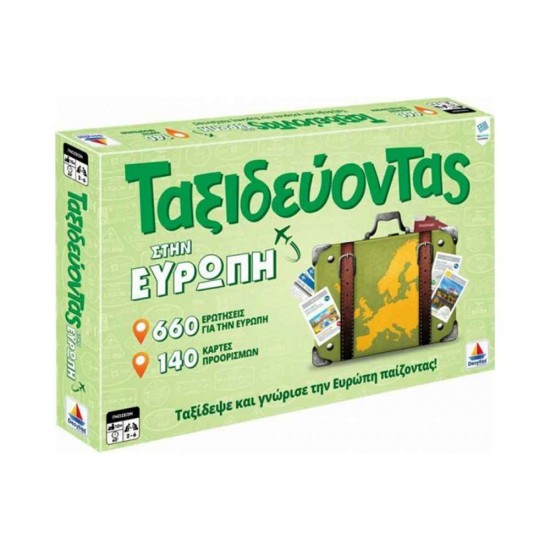 Δεσύλλας Επιτραπέζιο Παιχνίδι Ταξιδεύοντας Στην Ευρώπη Δεύτερη Έκδοση για 2-6 Παίκτες 10+ Ετών 100739