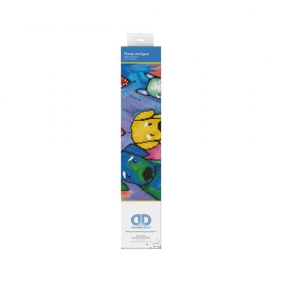 Diamond Dotz Κατασκευή Ψηφιδωτό Καμβάς Blister 42x32cm Τρείς Φίλοι 241.249230