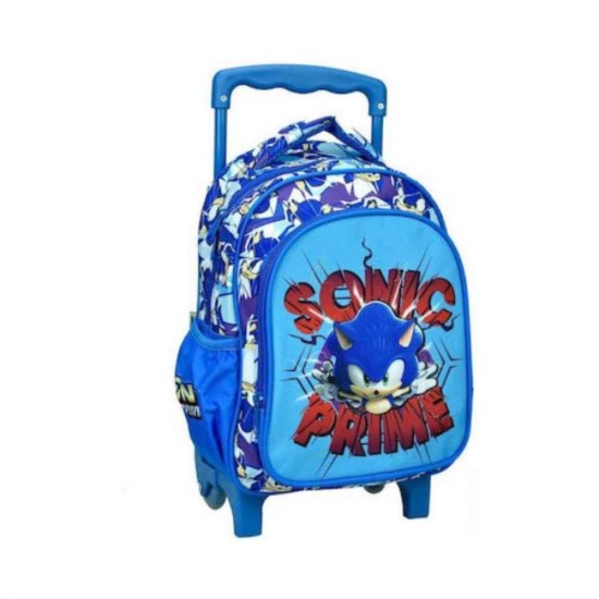 Gim Sonic Prime Σχολική Τσάντα Τρόλεϊ Νηπιαγωγείου Πολύχρωμη 15lt 334-84072