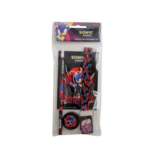 Gim Sonic Prime Παιδικό Σετ Γραφικής Ύλης με Σημειωματάριο 334-84755