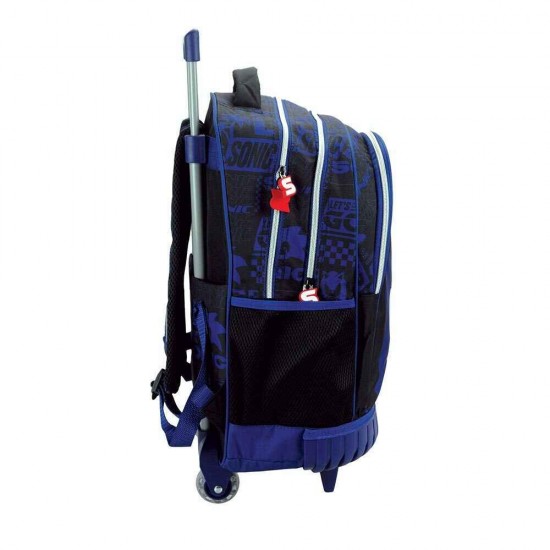 Gim Sonic Classic Σχολική Τσάντα Τρόλεϊ Δημοτικού με Θήκη για Παγούρι Μπλε 27lt 20 x 20 x 35εκ 2026 334-89078