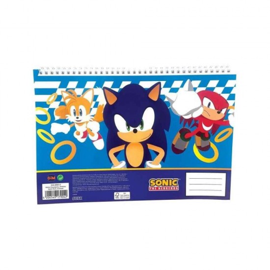 Gim Μπλοκ Ζωγραφικής Α4 Σπιράλ 30φυλλα Sonic Classic 334-89413