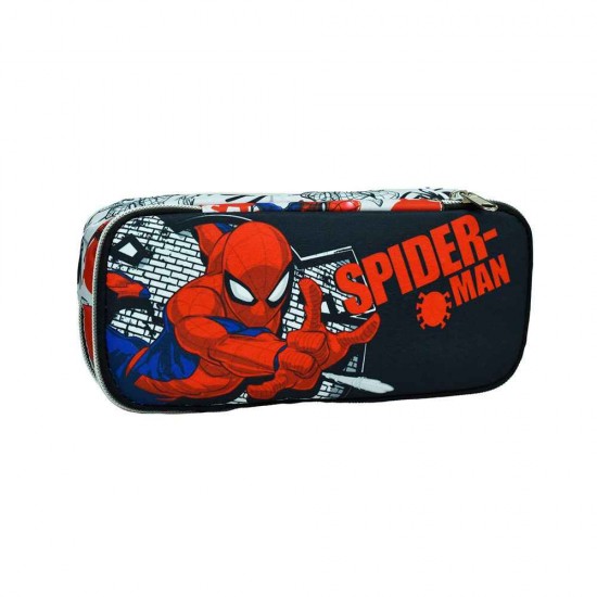 Κασετίνα Gim Oval Spiderman Spider Wall 337-07144