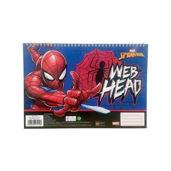 Μπλοκ Ζωγραφικής Α4 Gim 30φ Spiderman 337-11413
