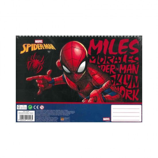 Gim Μπλοκ Ζωγραφικής 23χ33 40 Φύλλα Stickers Spiderman 337-11416