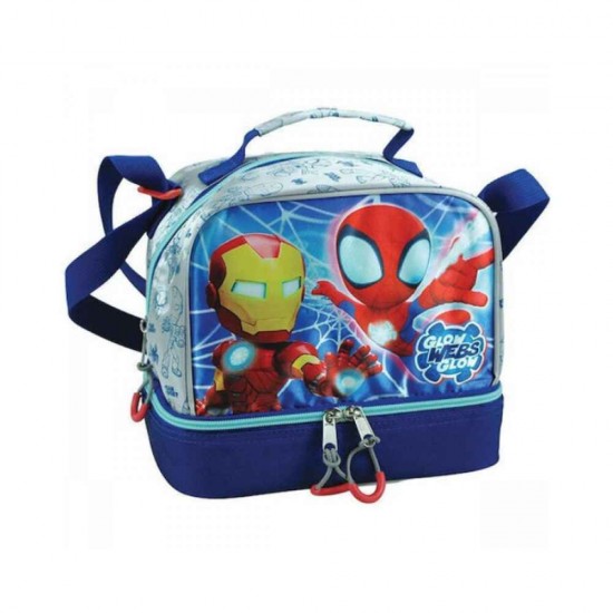 Gim Spidey Friends Σχολική Ισοθερμική Θήκη Φαγητού 15lt Πολύχρωμη 20x15x21cm 337-12220