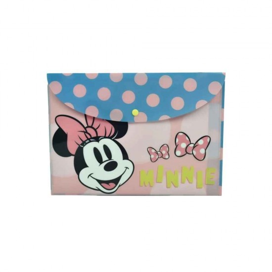 Gim Φάκελος με Κουμπί Πλαστικός A4 Minnie 340-38580 