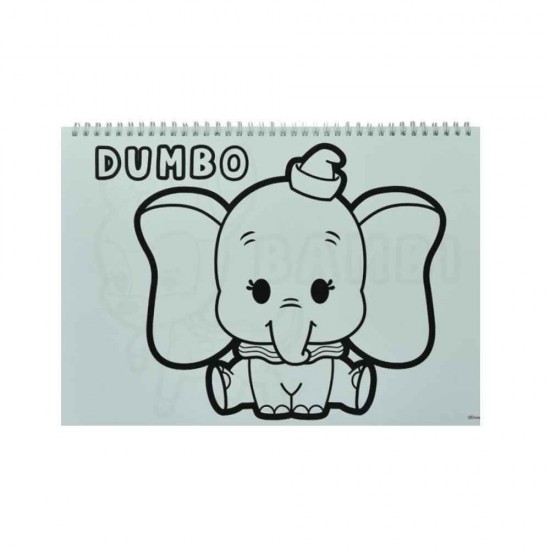 Gim Μπλόκ Ζωγραφικής 23x33  Disney Animals 40 Φύλλα με Αυτοκόλλητα 341-22416