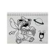 Μπλοκ Ζωγραφικής Gim 40 Φύλλα 23x33cm + Stickers Stitch 342-00416