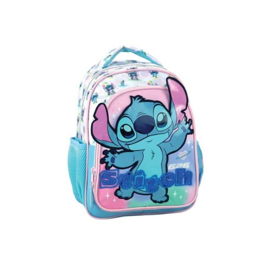 Gim Stitch Σχολική Τσάντα Πλάτης Νηπιαγωγείου με Θήκη για Παγούρι Πολύχρωμη 12lt 15 x 15 x 25εκ 2026 342-03054