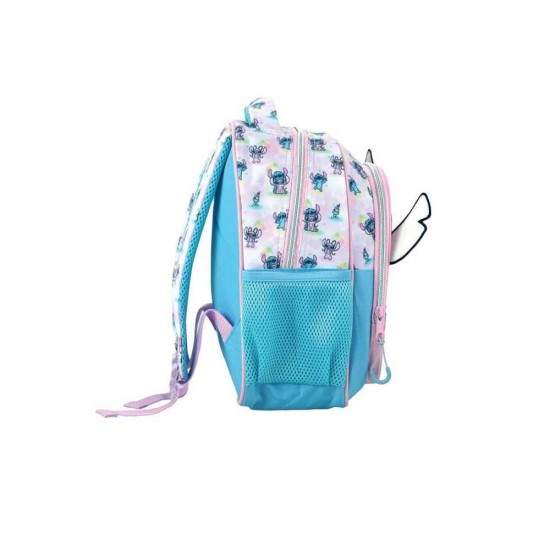 Gim Stitch Σχολική Τσάντα Πλάτης Νηπιαγωγείου με Θήκη για Παγούρι Πολύχρωμη 12lt 15 x 15 x 25εκ 2026 342-03054