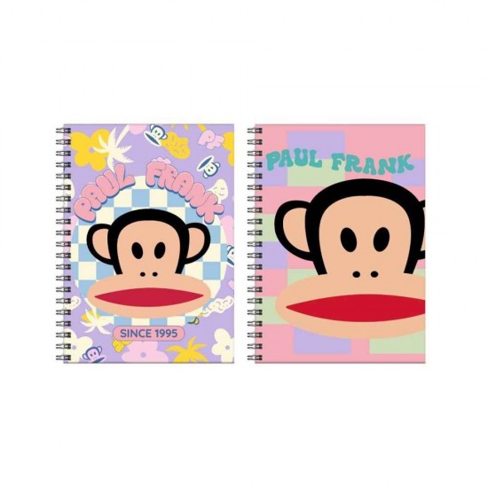 Τετράδιο Σπιραλ Bmu Paul Frank Α4 2θεμ 70φ 1995-logo Girl 346-86440