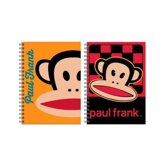 Τετράδιο Σπιράλ Bmu Paul Frank Β5 17x25 2θεμ 70φ Logo Boys-party Fever 346-87402