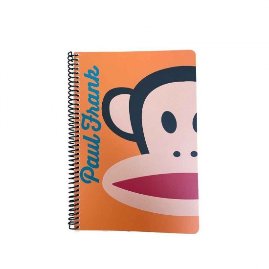 Τετράδιο Σπιράλ Bmu Paul Frank Β5 17x25 2θεμ 70φ Logo Boys-party Fever 346-87402