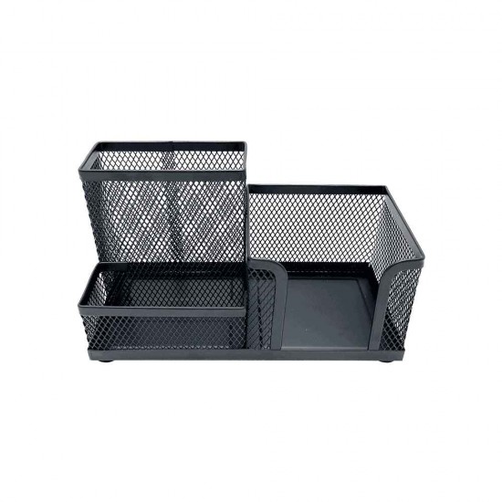 Metron Σετ Γραφείου Μεταλλικό 3 Θέσεων 18.6x9.5x10.2cm Μαύρο 471.093049