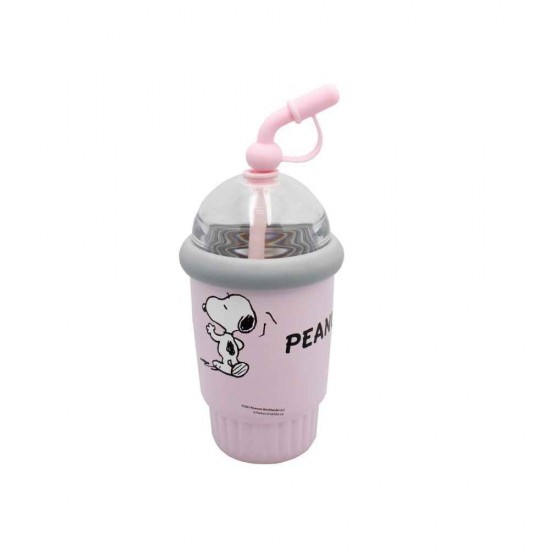 Back Me Up Peanuts Παιδικό Παγούρι Θερμός με Καλαμάκι 400ml 555-84196