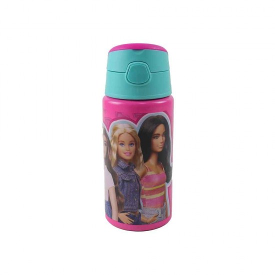 Gim Παγούρι Αλουμινίου με Καλαμάκι Barbie 500ml 571-20248