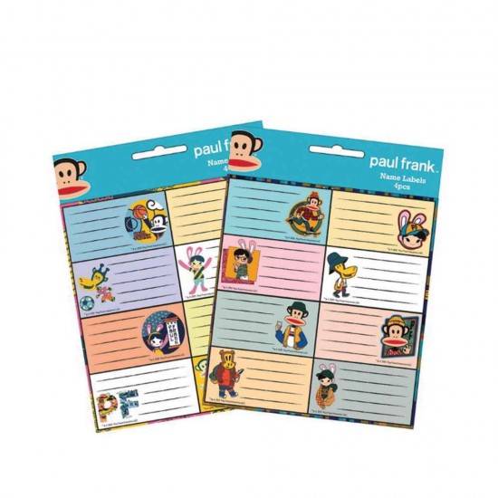 Back Me Up Ετικέτες Τετραδίων Paul Frank 32τμχ 775-28346