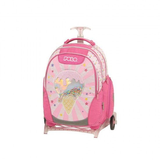 Polo Base-Free Σχολική Τσάντα Τρόλεϊ Δημοτικού Ice Cream 25lt 2024 901007-8273