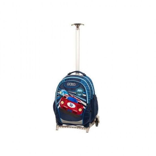 Polo Trolley Reel Σχολική Τσάντα Τρόλεϊ Δημοτικού Race Car 25lt 30 x 20 x 43εκ 2025 901054-8347
