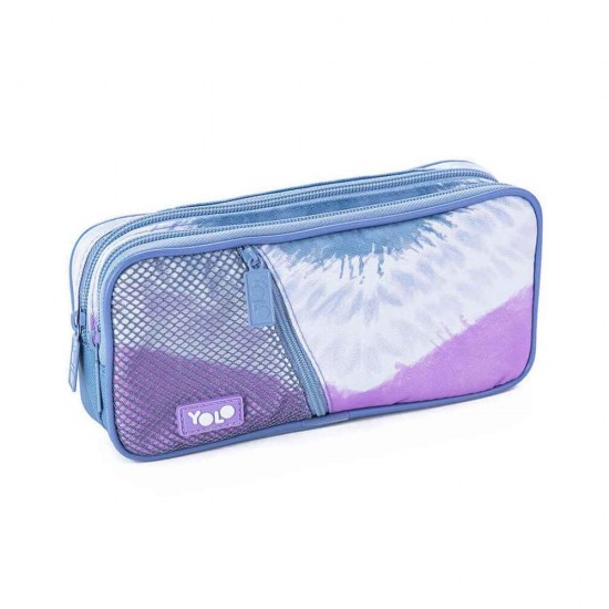 Yolo Κασετίνα Με 3 Θήκες Tie Dye Purple 90109