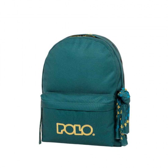 Polo Σακιδιο Original Double Scarf Σχολική Τσάντα Πλάτης Petrol 2025 901235-5876
