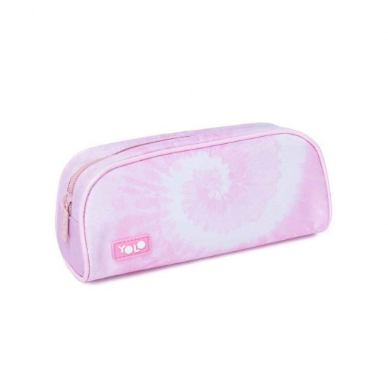 Yolo Σχολική Κασετίνα Solo Pink Vibe Tie Dye 90133