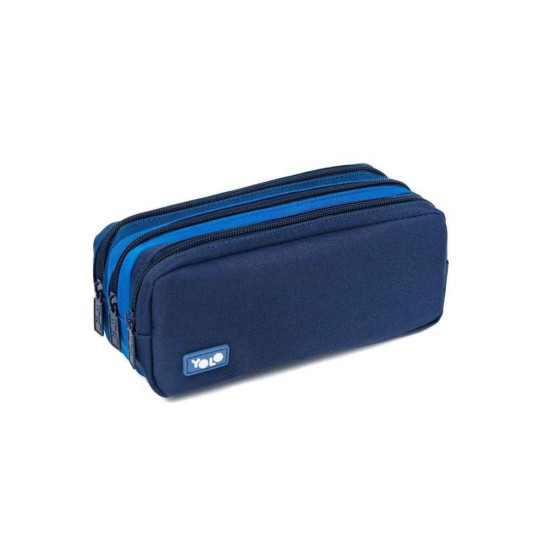 Yolo Τριπλή Κασετίνα Dark Blue 90139