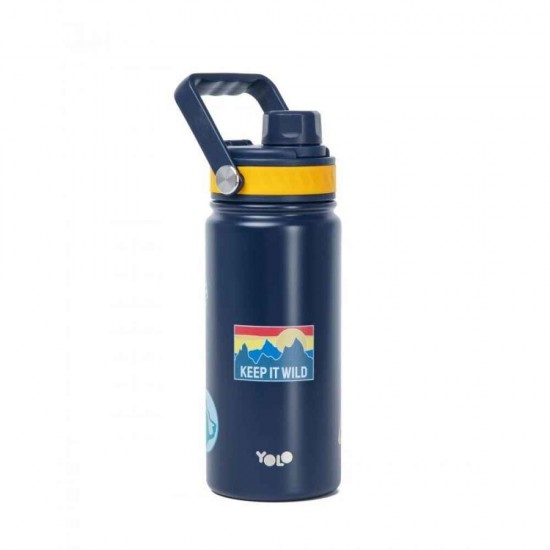 Yolo Μεταλλικό Παγούρι Θερμός CampX 500ml Με Λαβή 90546