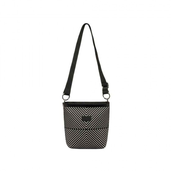 Polo Γυναικεία Τσάντα Ώμου Μαύρη Ασπρη 907097-8485
