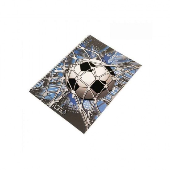 Polo Τετράδιο 2 Θεμάτων B5 Spiral Design Football 17x25 919001-8359