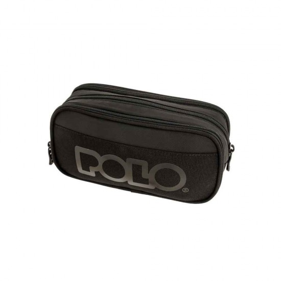 Polo Cryptic Κασετίνα Τριπλή Υφασμάτινη Μαύρη 937001-2002