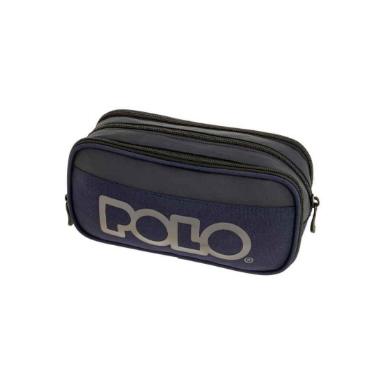 Polo Cryptic Κασετίνα Τριπλή Υφασμάτινη Μπλε Σκούρο 937001-5001