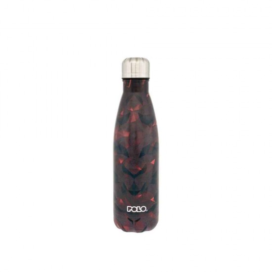 Polo Μπουκάλι Θερμός Ανοξείδωτο 500ml Κόκκινο Μαύρο 949004-8337