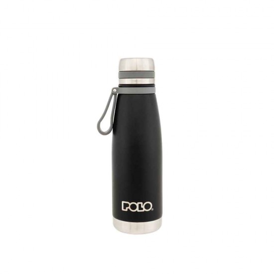 Polo Μπουκάλι Θερμός Ανοξείδωτο 650ml Μαύρο 949009-2000