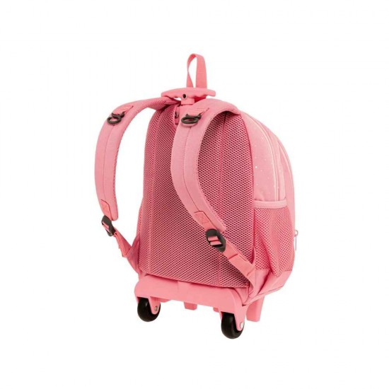 Polo Junior Fizz Σχολική Τσάντα Τρόλεϊ Νηπιαγωγείου Ροζ Κύκνος με Θήκη για Παγούρι 12lt 2026 965001-8449