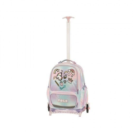 Polo Freely Σχολική Τσάντα Τρόλεϊ Unicorn με Θήκη για Παγούρι 965055-8420