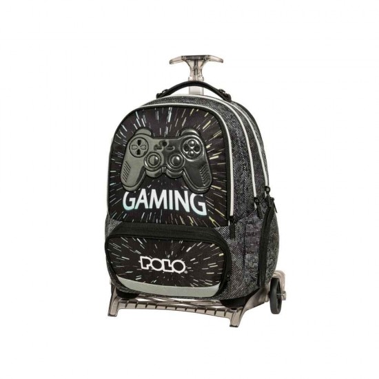 Polo Freely Σχολική Τσάντα Τρόλεϊ Gaming με Θήκη για Παγούρι 965055-8421