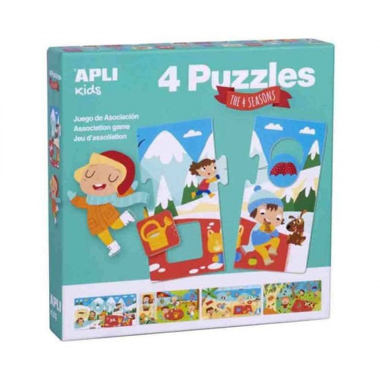 Παιδικό Puzzle The 4 Seasons 16pcs για 3+ Ετών Apli Kids AP-17895