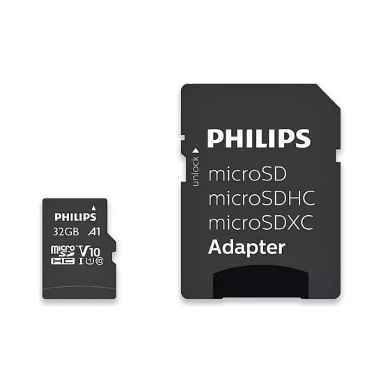 Philips microSDHC 32GB U1 with Adapter FM32MP45B 