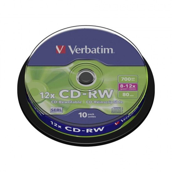 Verbatim Επανεγγράψιμα CD-RW 700MB 10τμχ 43480