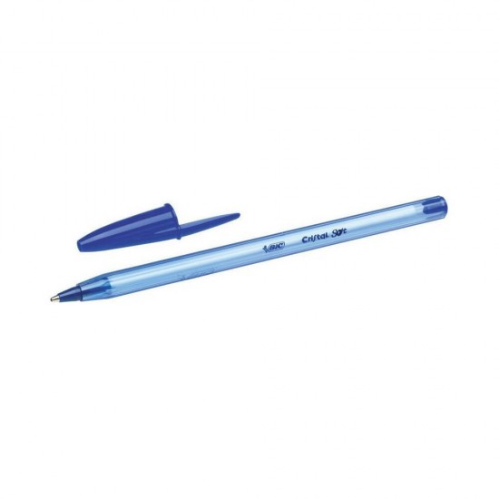 Bic Στυλό Ballpoint Cristal Soft 1.2mm με Μπλε Mελάνι 951434