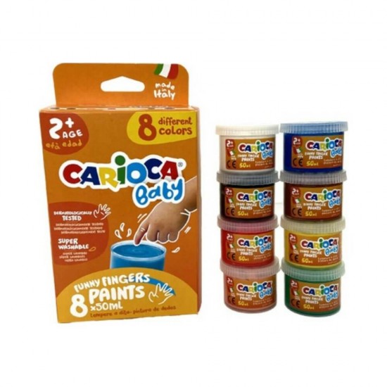 ΔΑΚΤΥΛΟΜΠΟΓΙΕΣ CARIOCA BABY (2+) 8χρωμ x 50ml 10343174